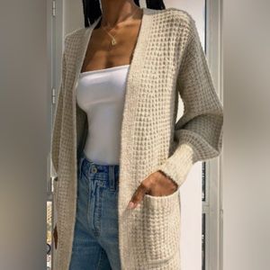 Abercrombie waffle sweater size small